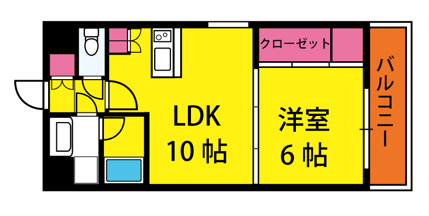 マドンナＴＯＷＮ　ＲＩＴＺ（自社物件につき敷 ・ 礼 ・仲介料無し★）の間取り