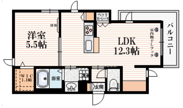 （仮称）新松戸４丁目メゾンの間取り