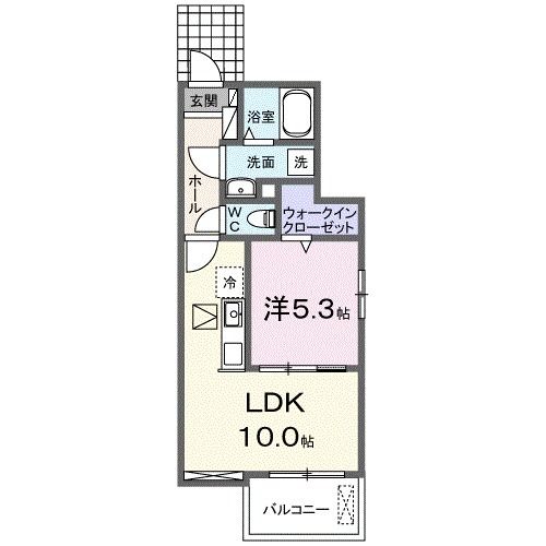 メゾン　ハナビシ　Ａの間取り