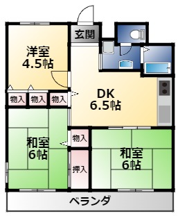 アネックス平野の間取り