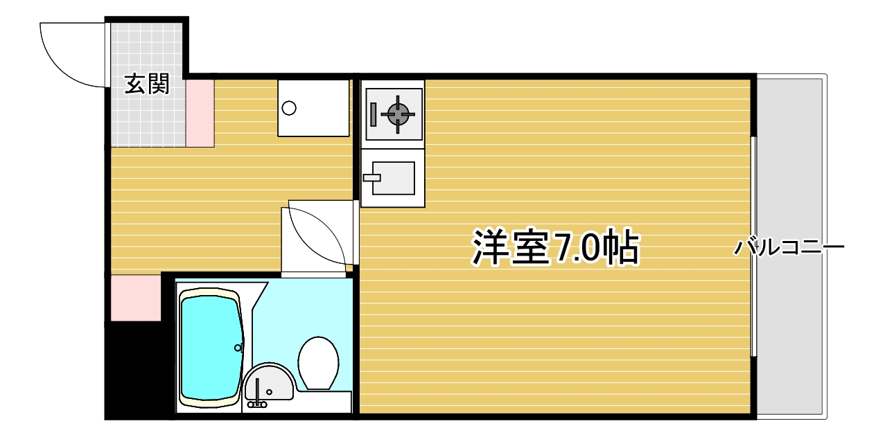 BAUHAUS小町の間取り