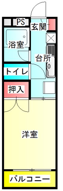 東金市堀上のアパートの間取り