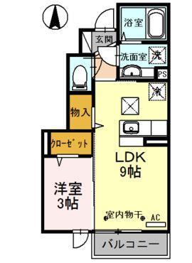 ソレイユ不動Ｂの間取り