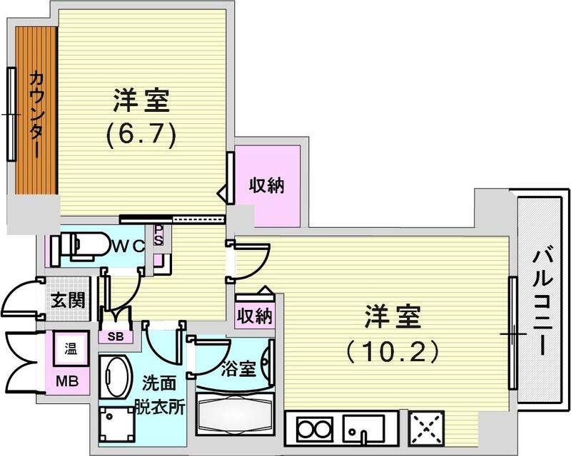 エスタンシア元町の間取り