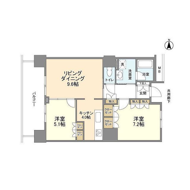 江東区豊洲のマンションの間取り