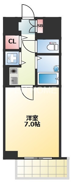 リーガル上本町の間取り