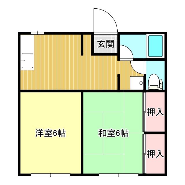 ゲイブル大山の間取り