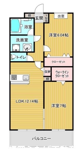 糟屋郡須惠町大字須惠のマンションの間取り