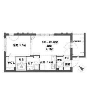 【札幌市豊平区美園六条のマンションの間取り】