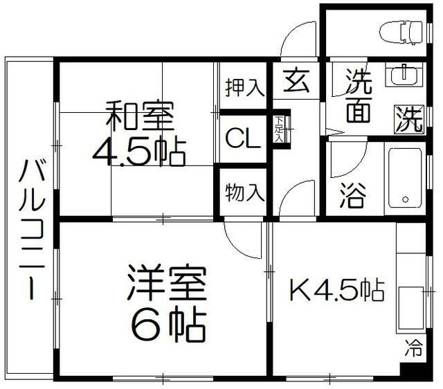 さいたま市中央区本町東のアパートの間取り