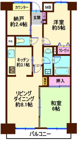 グランヴェール南馬込の間取り