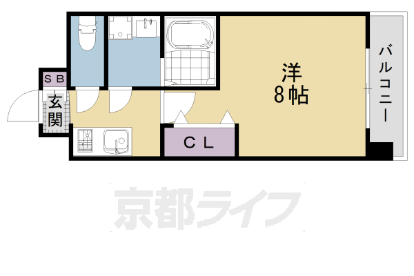 エステムコート京都西大路の間取り