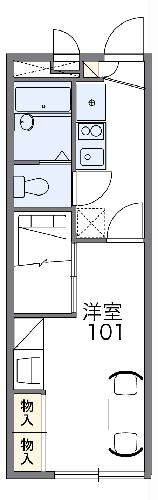 レオパレスサンロード石脇の間取り