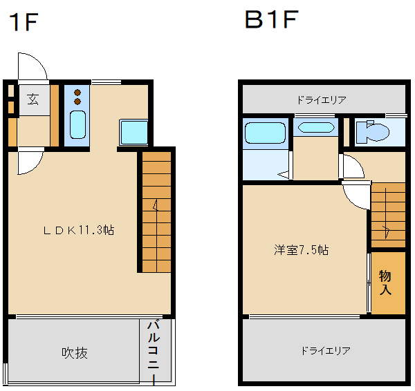 MSQUARE(エムスクエア）の間取り