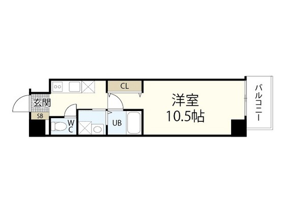 安芸郡府中町大通のマンションの間取り