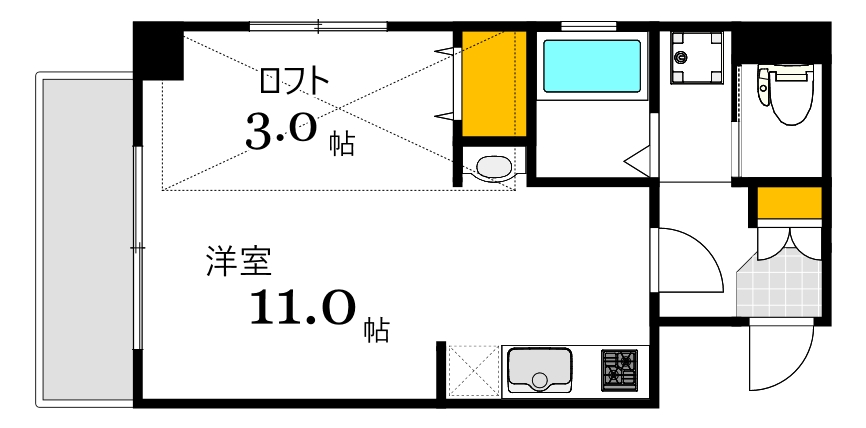 グランマーレ18の間取り