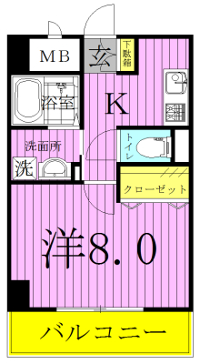 アルバ南柏の間取り