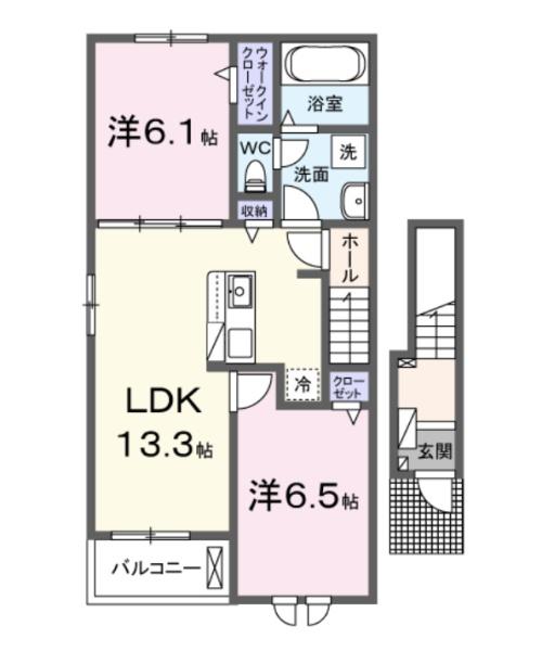 Ｃｏｒｓｏ　Ｐｒｅｓｓｏ２の間取り