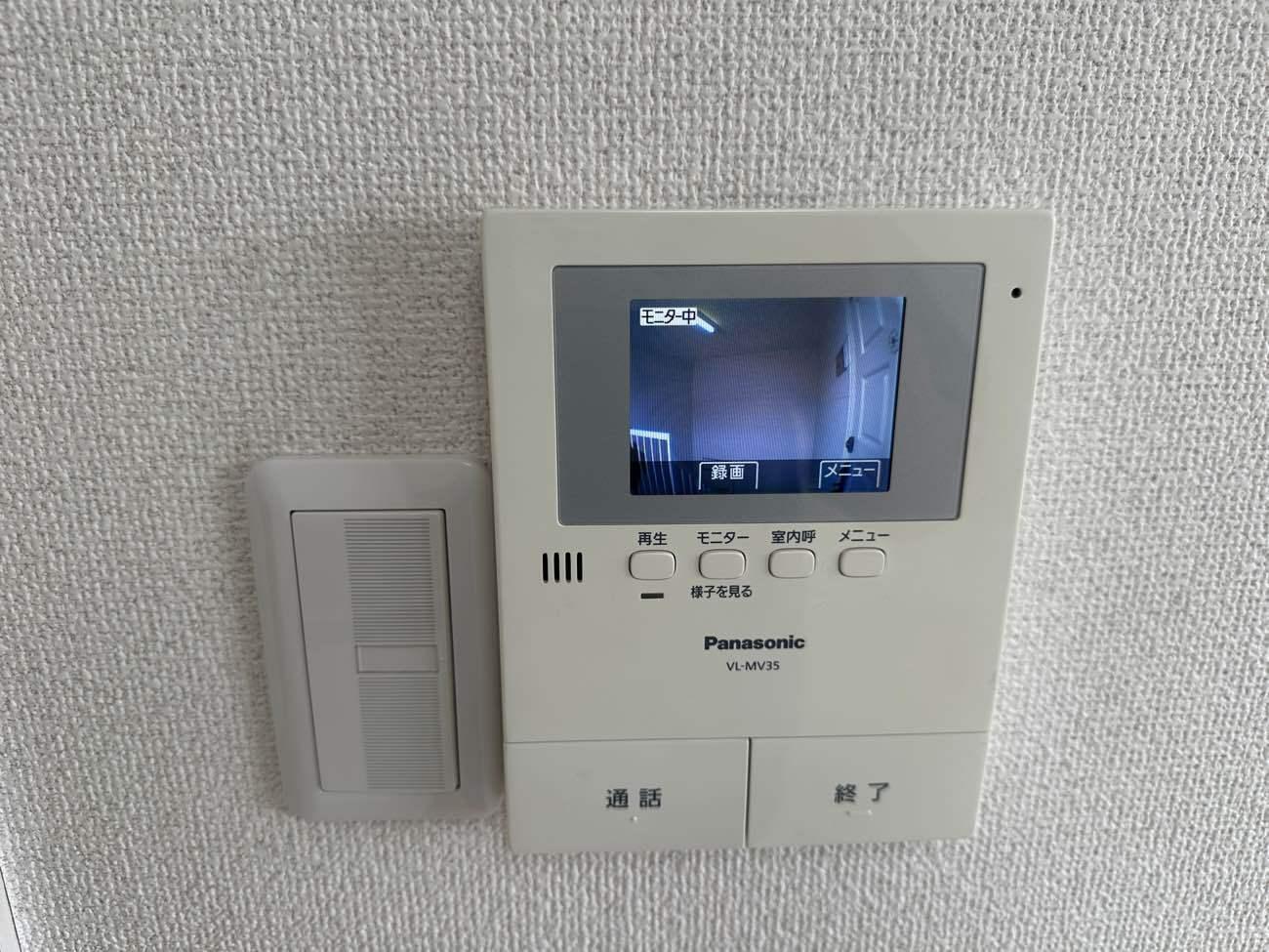 セキュリティ　録画機能付きのＴＶモニターホンです