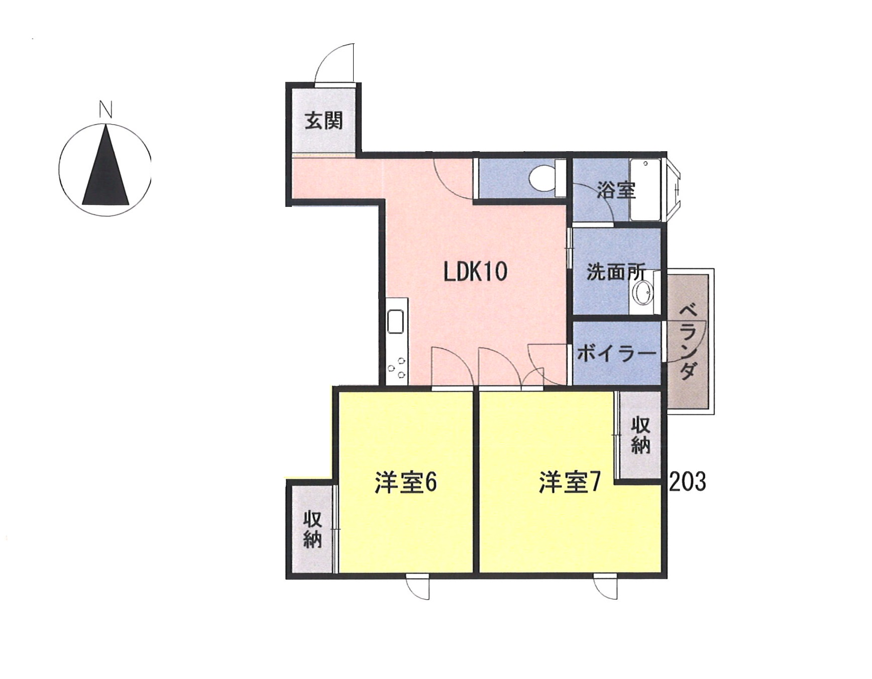 プレデンシア天童の間取り