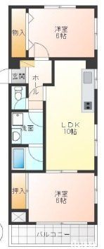 国立市富士見台のマンションの間取り