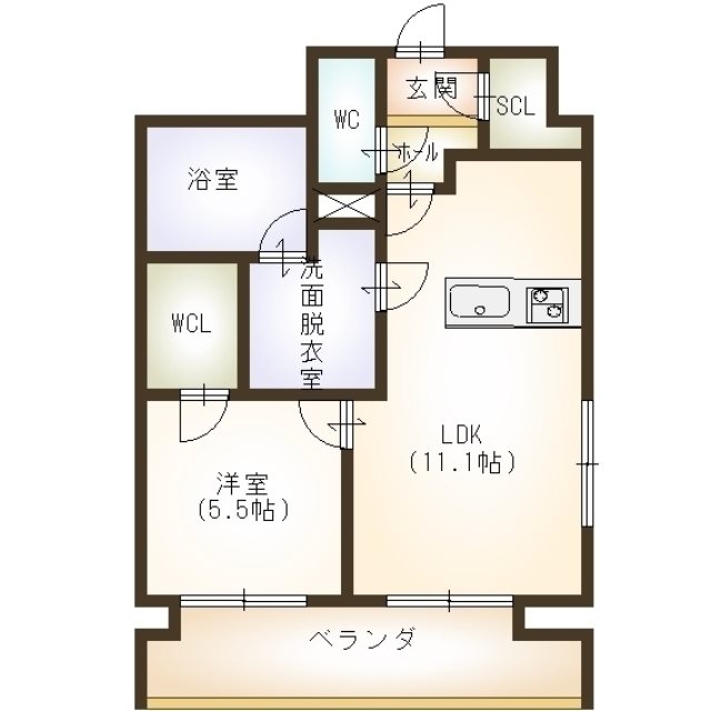 オクト川端町の間取り