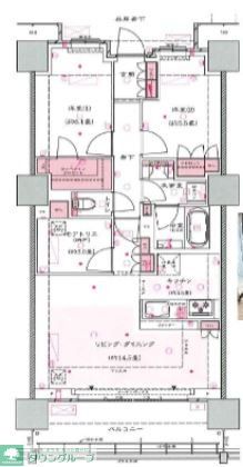 さいたま市大宮区桜木町のマンションの間取り