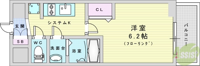 プレサンス東三国駅前グランクラスの間取り