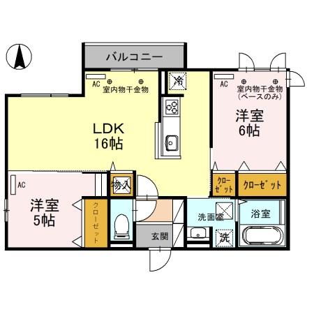 D-residence藤江III 103号室の間取り