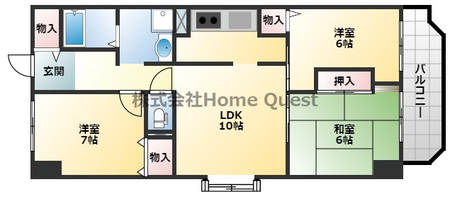 フローラ青山の間取り