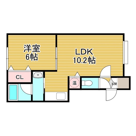 アラモード東室蘭の間取り