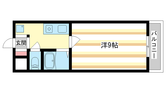 木津川市吐師のマンションの間取り