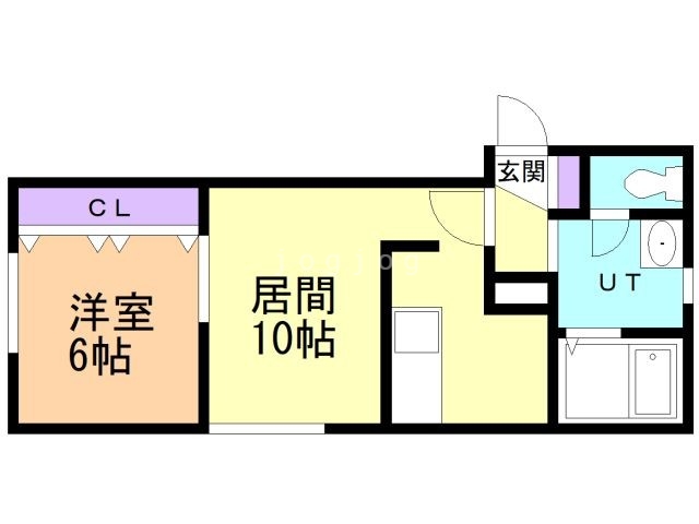 札幌市北区北三十七条西のアパートの間取り