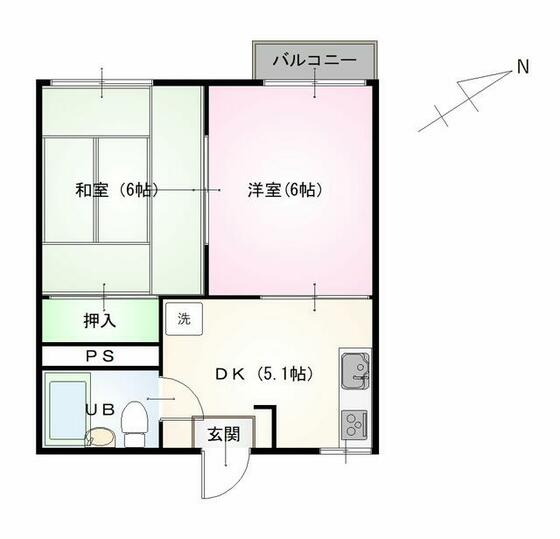 コーポ清武の間取り