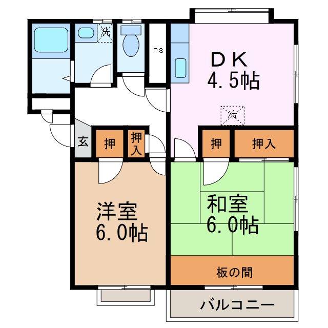 サンシャイン深澤Ｃの間取り