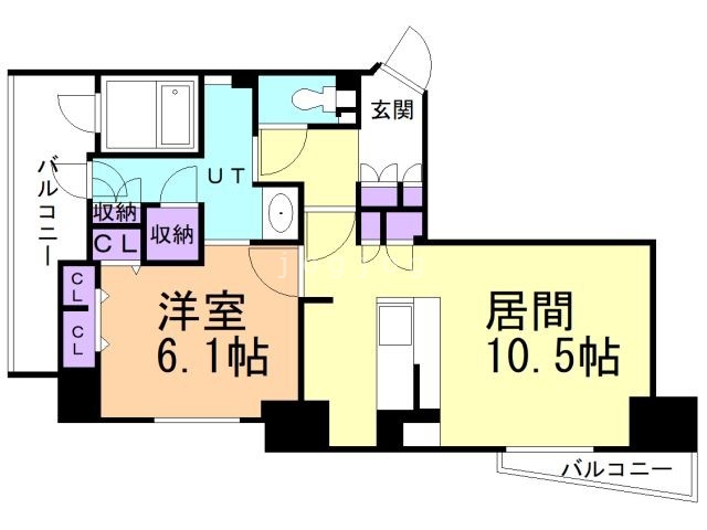 北広島市中央のマンションの間取り