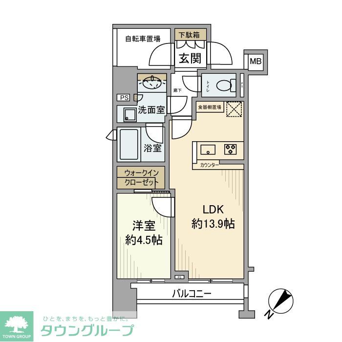アスコットパーク東日本橋の間取り写真