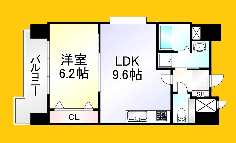 竪町センタービルの間取り写真