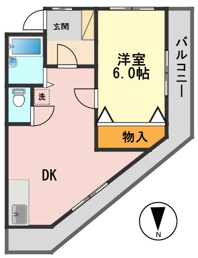 ＪＲ総武線 小岩駅 徒歩9分 4階建 築26年の間取り写真
