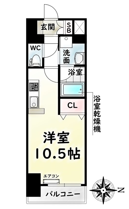 名鉄名古屋本線 堀田駅 徒歩5分 13階建 築9年の間取り写真