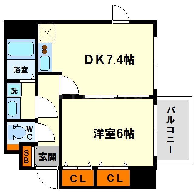 オクトレーベン新大阪の間取り写真