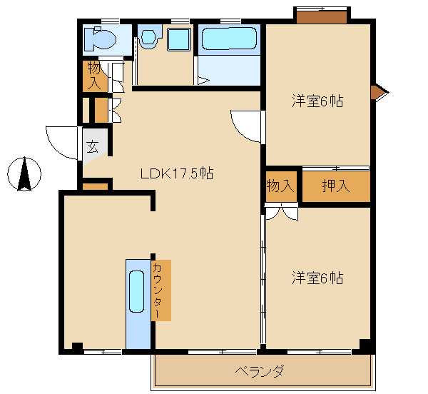 【サンポエムの間取り】