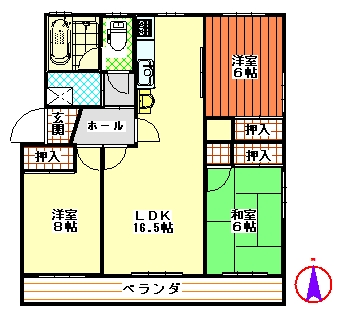 アヴェール．IIの間取り