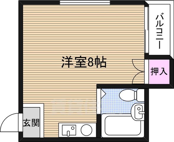 青山ハイツ淡路の間取り