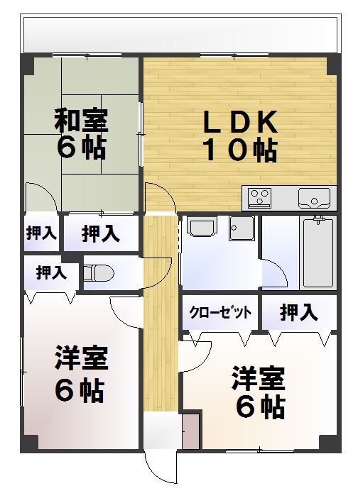 セントラルハイツの間取り