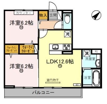 ラ　グリシーヌ青山の間取り