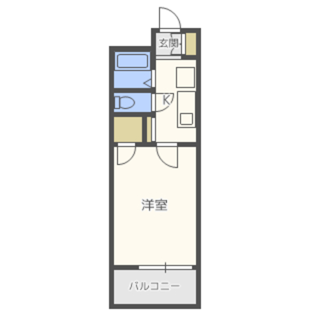 レオパレスルナ５１の間取り