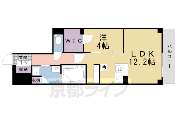 シャーメゾン京都御所西の間取り