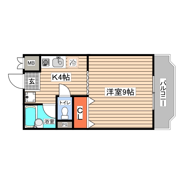 ブルーキャッスル藤山の間取り