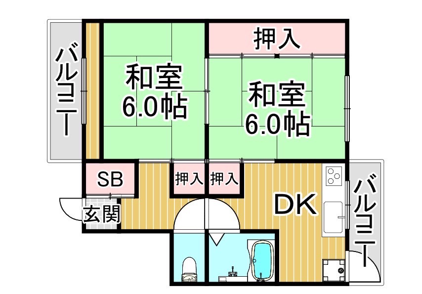 ペディコート福井鯖江の間取り